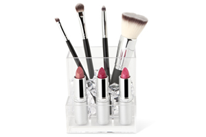 makeup brush and lipstick holder