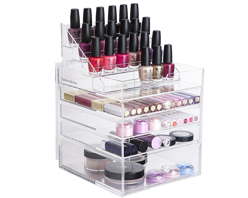 Glamour Makeup Organiser with nail polish storage