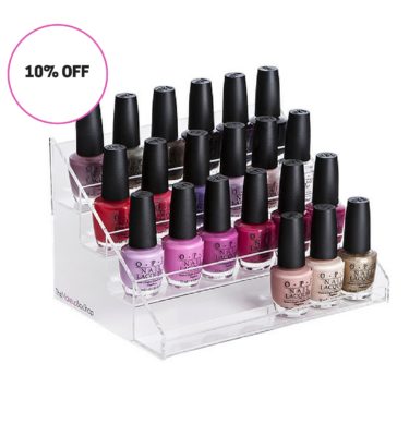 Buy Nimiah Nail Polish Organizers and Storage 4 Layers Clear Acrylic Nail  Polish Rack Holds up to 48 Bottles Essential Oil Display Stand Online at  desertcartINDIA